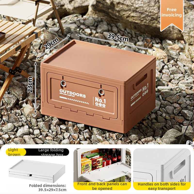 Sulankstoma dviejų durelių laikymo dėžė auto bagažinei, 20–30 L, plastikas (PP)