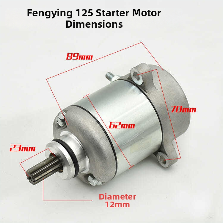 CG125 mootorratta käivitamismootor – ühesilindriline, töömaht 50–150 cm³, kütusekulu 2 L/100 km, Mojiosaurus