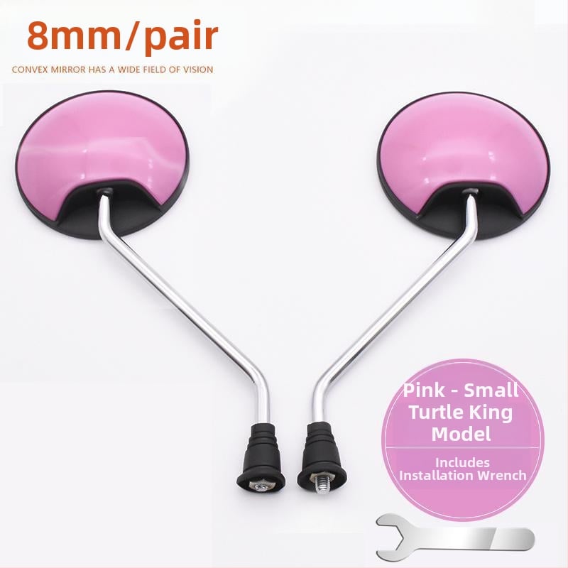 Galinis veidrodis skuteriams ir elektromobiliams, plastikinis korpusas, bendras modelis, universalus miesto kelionėms