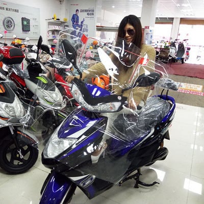 Deflector de vânt PVC – parbriz frontal pentru un vehicul electric mic