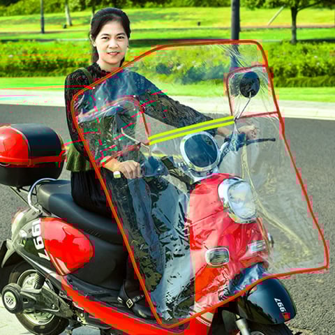 Deflector de vânt PVC – parbriz frontal pentru un vehicul electric mic