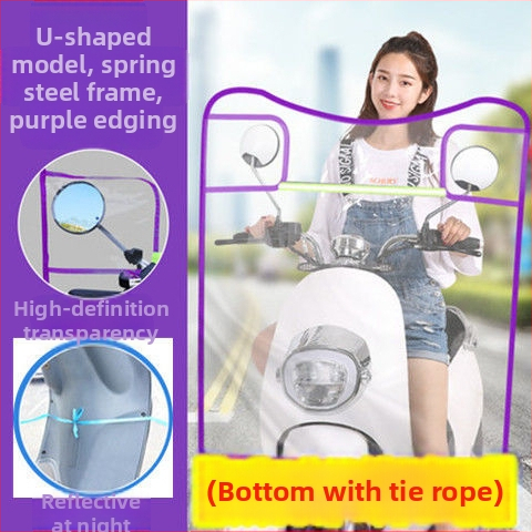 PVC vėjo deflektorius – priekinis skydelis mažam elektriniam transporteriui