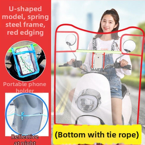 PVC vėjo deflektorius – priekinis skydelis mažam elektriniam transporteriui