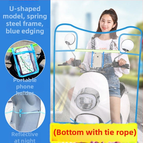 PVC vėjo deflektorius – priekinis skydelis mažam elektriniam transporteriui