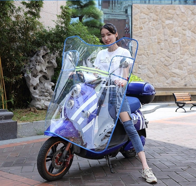 Deflector de vânt PVC – parbriz frontal pentru un vehicul electric mic