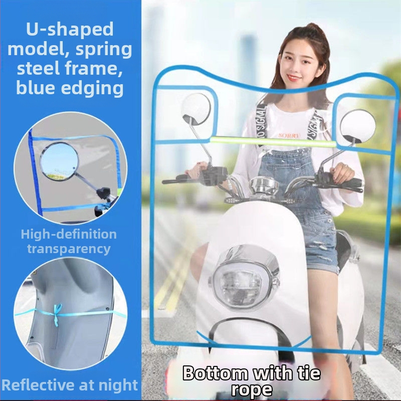 PVC vėjo deflektorius – priekinis skydelis mažam elektriniam transporteriui