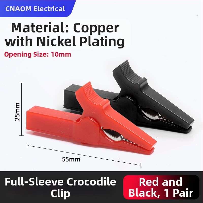 Iš gryno vario pagamintas krokodilo klipsas su gaubteliu laidimu ir automobilio akumuliatoriaus testavimui