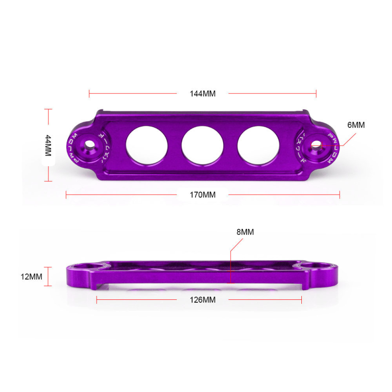 Universalus baterijos modifikavimo laikiklis JDM automobiliams, 3 skylėms skirtas laikiklis, modelis Btd001, ženklas Ling Sheng, Prisitaikymas: Taip