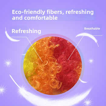 Cosplay parukas, afro stilius, trumpi plaukai, aukštos temperatūros viela, mechaninis gaminimas, modelis 121205