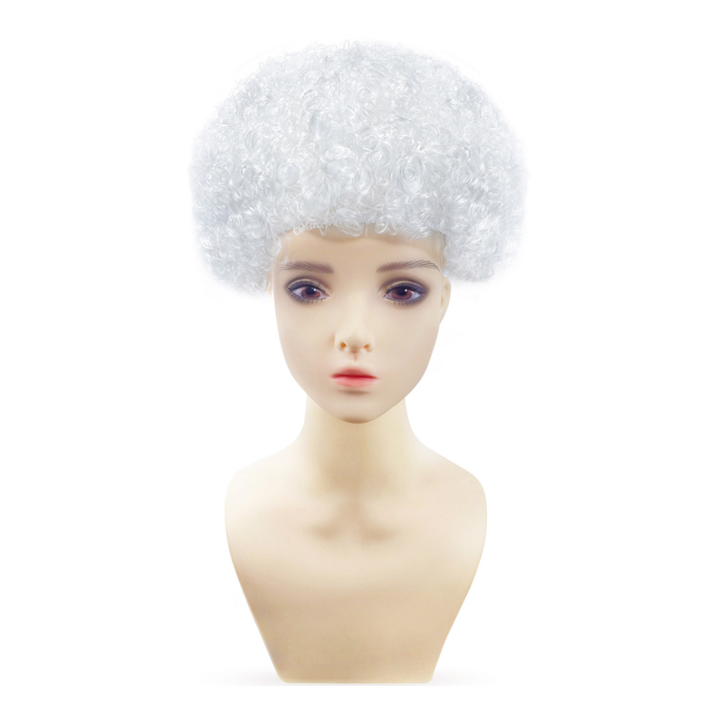 Perucă pentru cosplay, stil Afro, păr scurt, fir rezistent la temperaturi înalte, mecanism de fabricație, model 121205