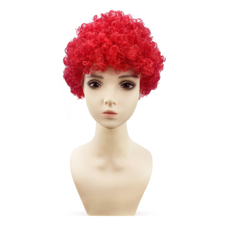 Perucă pentru cosplay, stil Afro, păr scurt, fir rezistent la temperaturi înalte, mecanism de fabricație, model 121205