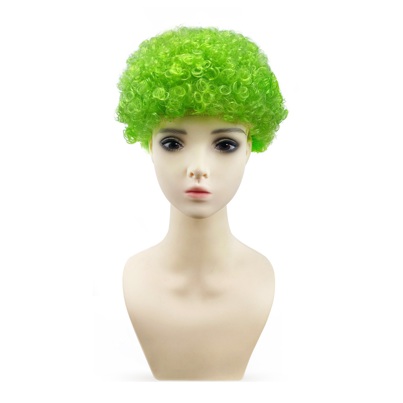 Perucă pentru cosplay, stil Afro, păr scurt, fir rezistent la temperaturi înalte, mecanism de fabricație, model 121205