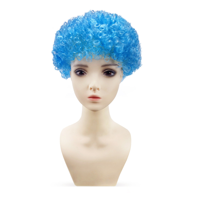 Perucă pentru cosplay, stil Afro, păr scurt, fir rezistent la temperaturi înalte, mecanism de fabricație, model 121205