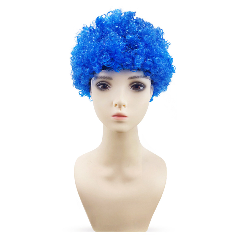 Perucă pentru cosplay, stil Afro, păr scurt, fir rezistent la temperaturi înalte, mecanism de fabricație, model 121205
