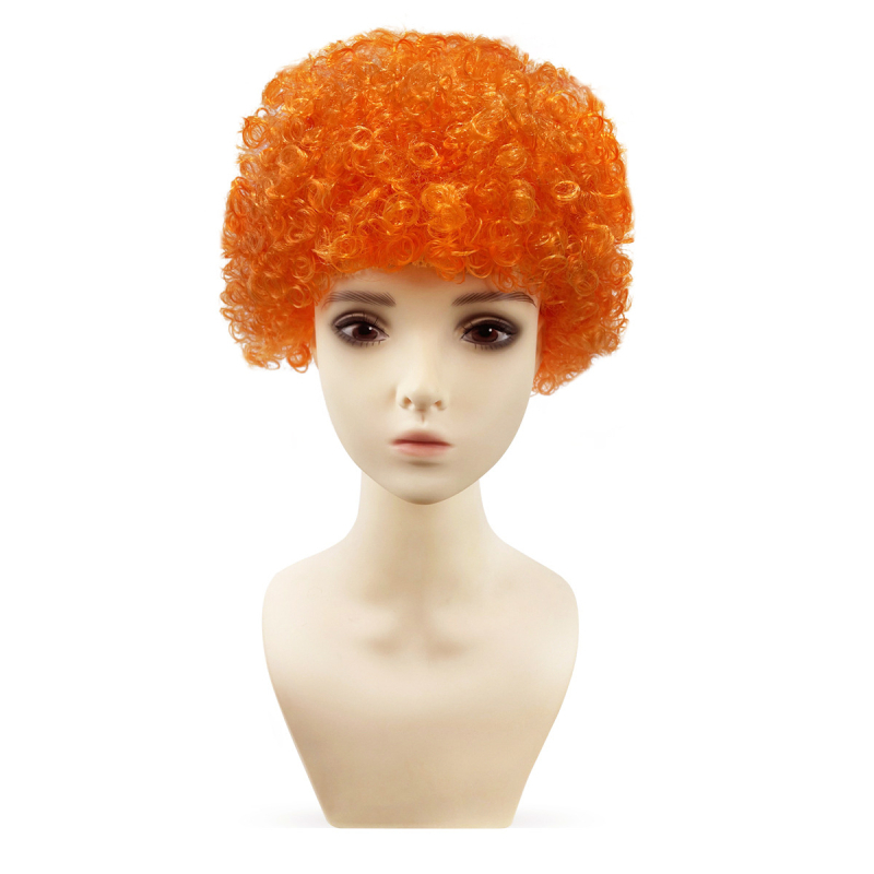 Perucă pentru cosplay, stil Afro, păr scurt, fir rezistent la temperaturi înalte, mecanism de fabricație, model 121205
