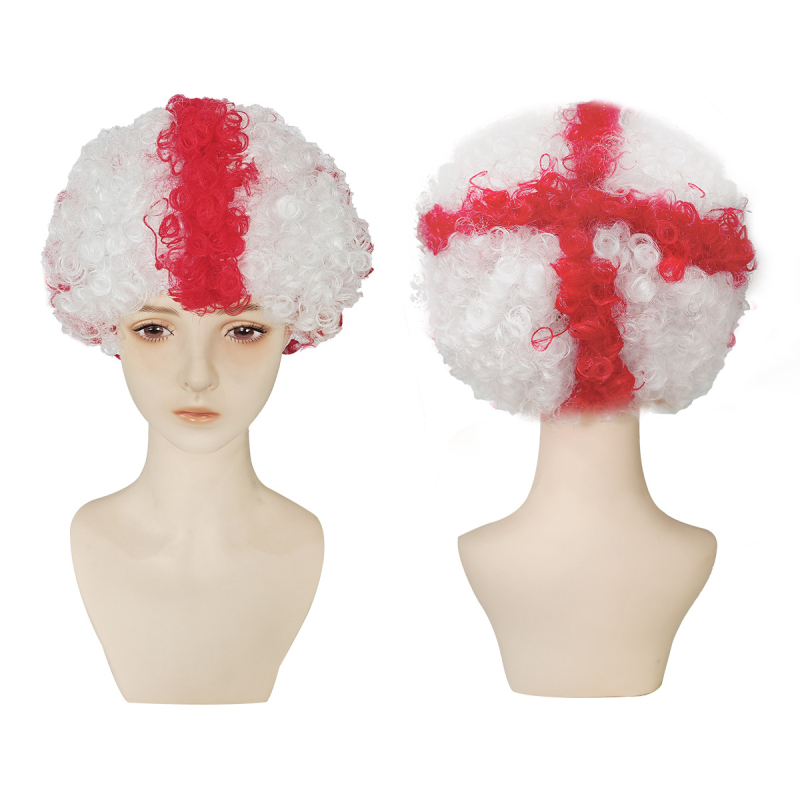 Perucă pentru cosplay, stil Afro, păr scurt, fir rezistent la temperaturi înalte, mecanism de fabricație, model 121205