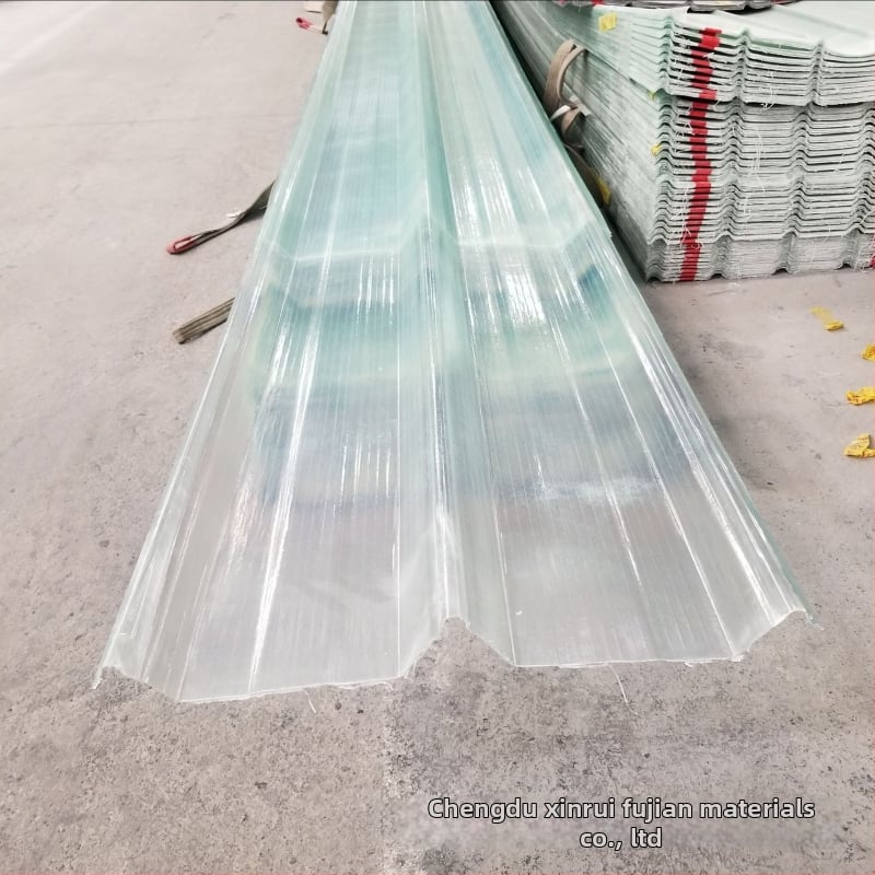 Skaidrus FRP apšvietimo panelis šiltnariui, atsparus korozijai, stiklo pluošto sustiprintas, tipai 820/840/760/900, pagal užsakymą