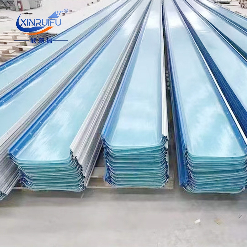 FRP dienos apšvietimo plokštė pramonės įmonėms ir šiltnamiams, 1,5 mm, tipai 470/820/760/950/788, Xin Ruifu, Sichuan