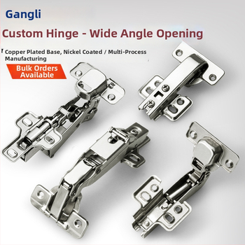 Spintos durų vyris – specialiai suformuotas dizainas, Gangli prekės ženklas, šaltai valcuotas plienas, vario ir nikeliuotas dengimas