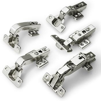 Balama pentru ușa de dulap – formă specială, Gangli, oțel laminat la rece, finisaj cupru-nichel