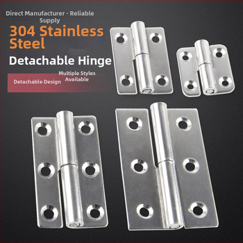 Atsukama vyrių plokštė iš 304 nerūdijančio plieno skirta spintelėms, durims ir langams • šlifuota paviršiaus danga