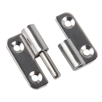 Atsukama vyrių plokštė iš 304 nerūdijančio plieno skirta spintelėms, durims ir langams • šlifuota paviršiaus danga