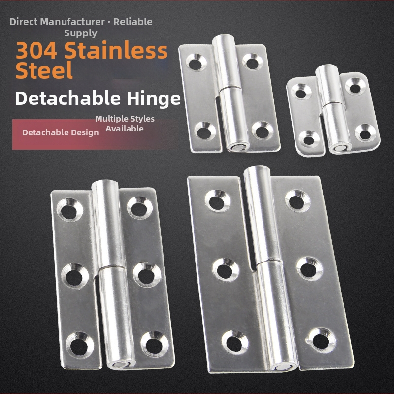 Atsukama vyrių plokštė iš 304 nerūdijančio plieno skirta spintelėms, durims ir langams • šlifuota paviršiaus danga