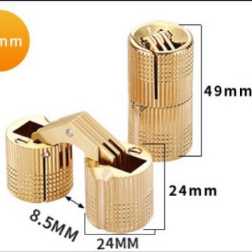 Sloto panta B32 baldams ir spintelėms — vario/zinko lydinys, 180° atidarymas, modelis B32