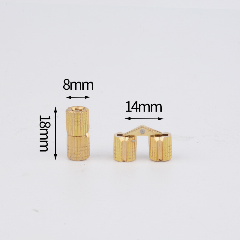 Sloto panta B32 baldams ir spintelėms — vario/zinko lydinys, 180° atidarymas, modelis B32