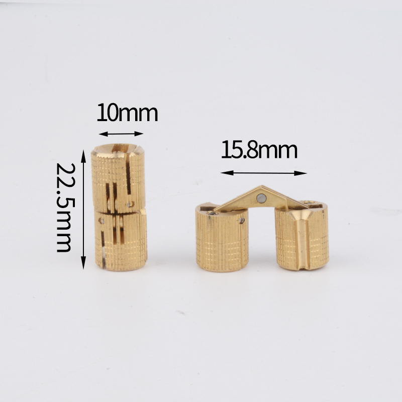 Sloto panta B32 baldams ir spintelėms — vario/zinko lydinys, 180° atidarymas, modelis B32