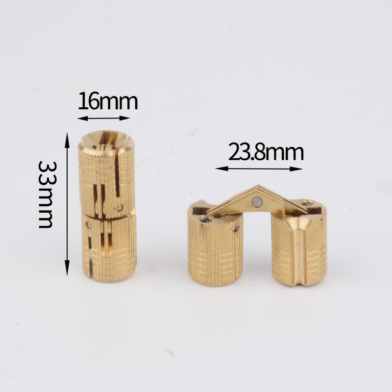 Sloto panta B32 baldams ir spintelėms — vario/zinko lydinys, 180° atidarymas, modelis B32