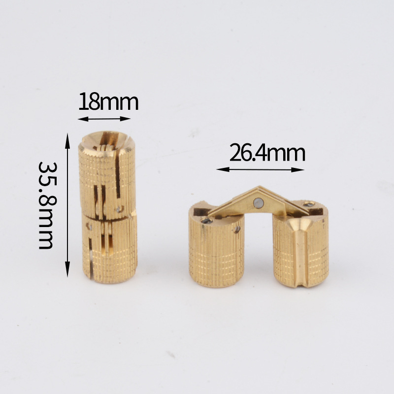 Sloto panta B32 baldams ir spintelėms — vario/zinko lydinys, 180° atidarymas, modelis B32