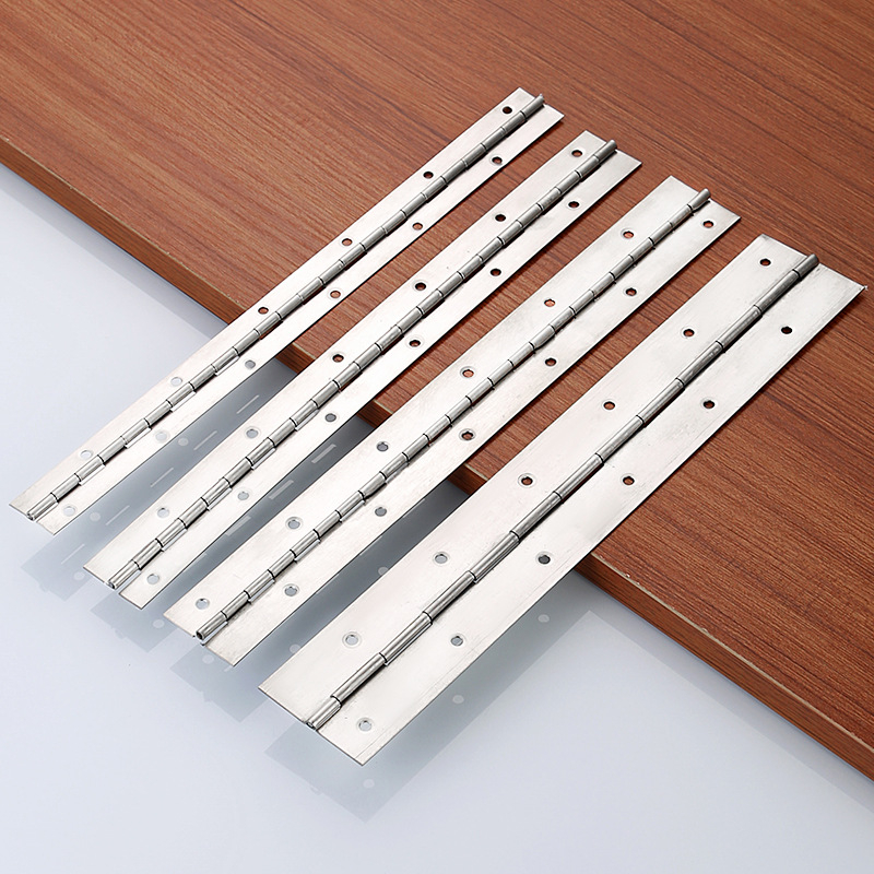 Nerūdijančio plieno pianino šarnyras su šlifuotu paviršių, tinkamas spintelėms, pianinams, durims ir langams