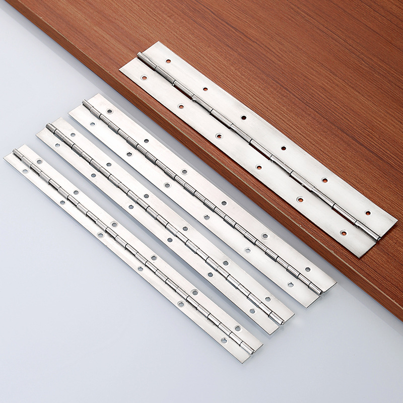 Nerūdijančio plieno pianino šarnyras su šlifuotu paviršių, tinkamas spintelėms, pianinams, durims ir langams