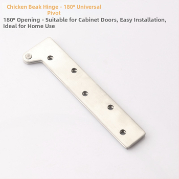 DCJ skriveni šarnirom za drvena vrata ormara - nehrđajući čelik/željezo, 360° okretna osovina, elektroplatirani završetak, moderan stil