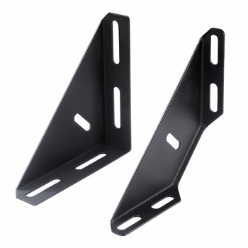 Stiprus kampinis laikiklis lovai, kairėje ir dešinėje, trijų šalių tvirtinimas, 90° kampas