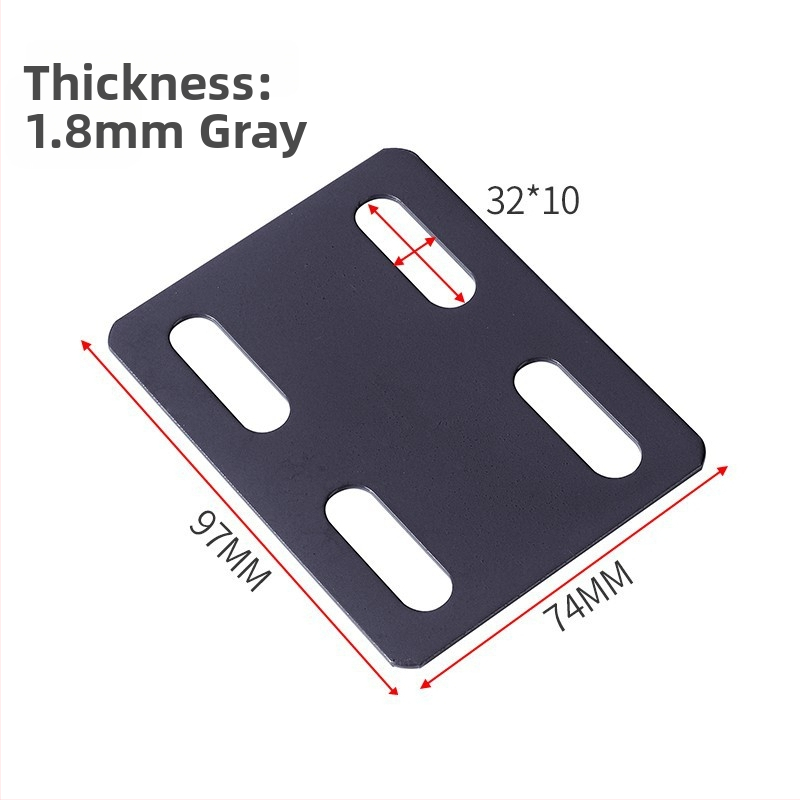 Stiprus kampinis laikiklis lovai, kairėje ir dešinėje, trijų šalių tvirtinimas, 90° kampas