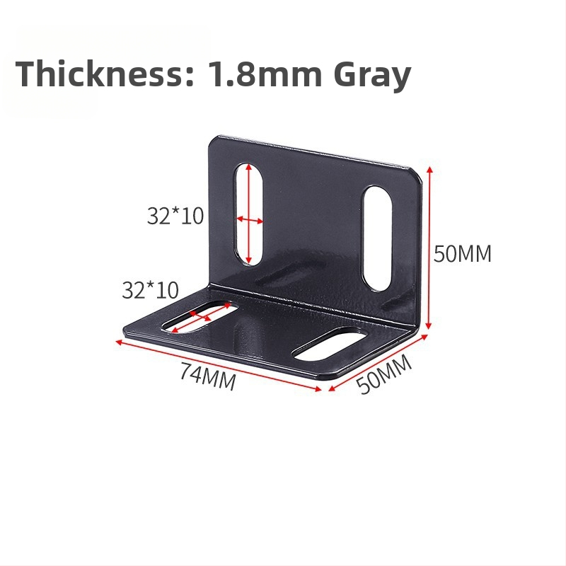 Stiprus kampinis laikiklis lovai, kairėje ir dešinėje, trijų šalių tvirtinimas, 90° kampas