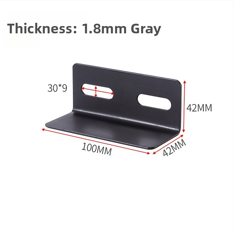 Stiprus kampinis laikiklis lovai, kairėje ir dešinėje, trijų šalių tvirtinimas, 90° kampas