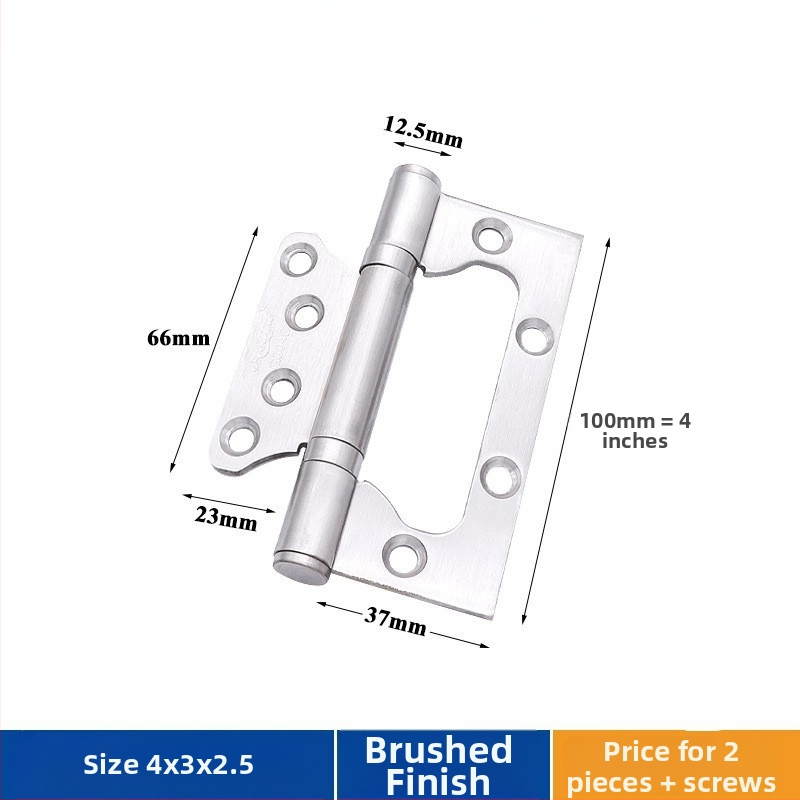 Durų vyris iš nerūdijančio plieno – Asabie, šiuolaikiškas minimalistinis stilius, elektroplatinė danga