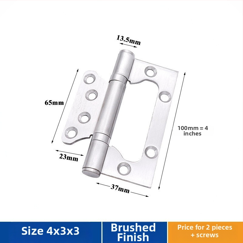 Durų vyris iš nerūdijančio plieno – Asabie, šiuolaikiškas minimalistinis stilius, elektroplatinė danga