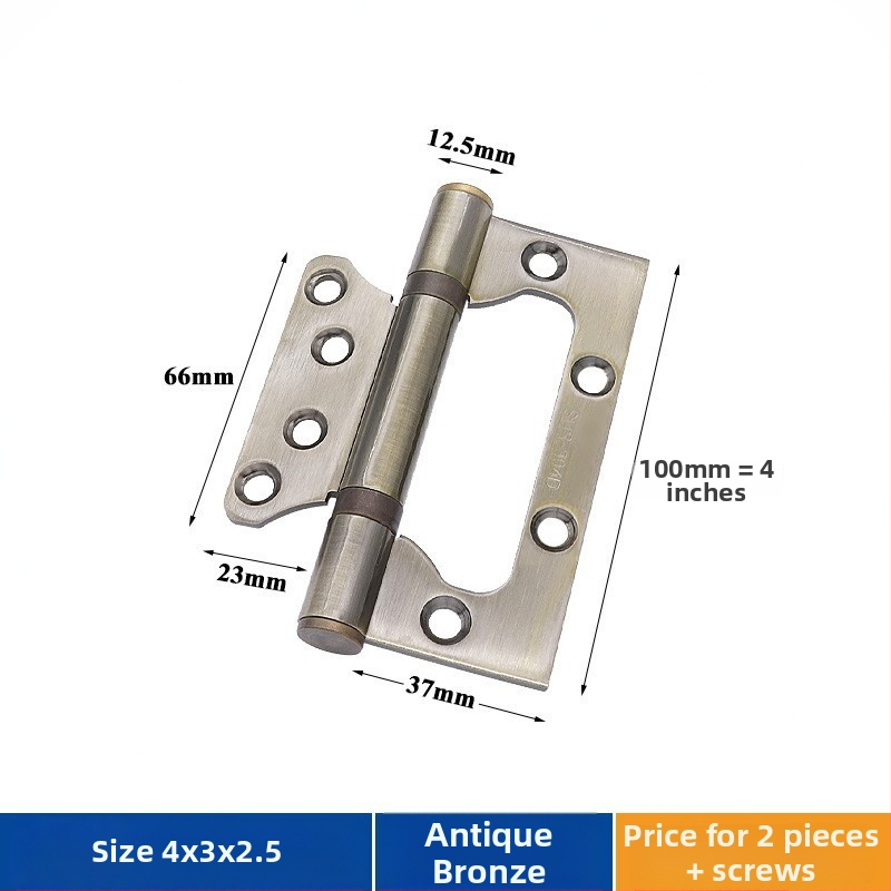 Durų vyris iš nerūdijančio plieno – Asabie, šiuolaikiškas minimalistinis stilius, elektroplatinė danga