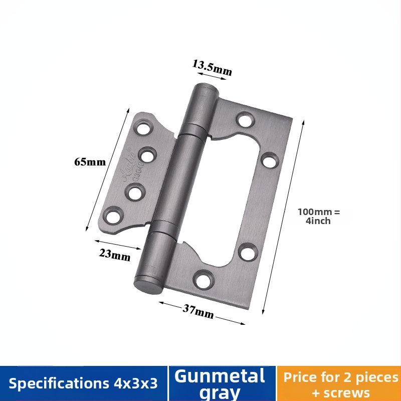Durų vyris iš nerūdijančio plieno – Asabie, šiuolaikiškas minimalistinis stilius, elektroplatinė danga