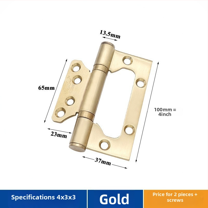 Durų vyris iš nerūdijančio plieno – Asabie, šiuolaikiškas minimalistinis stilius, elektroplatinė danga