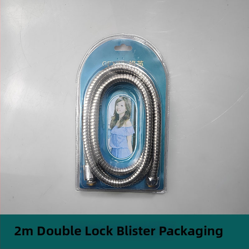 Dušo žarna iš nerūdijančiojo plieno lydinio su vario šerdimi, modelis Geying 0024, nominalus slėgis 1.0 MPa, darbinė temperatūra 0–90°C