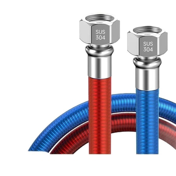 304 неръждаема стомана гофрирана тръба за вход към бойлер, резбово свързване, номинално налягане 1, работна температура 99°C