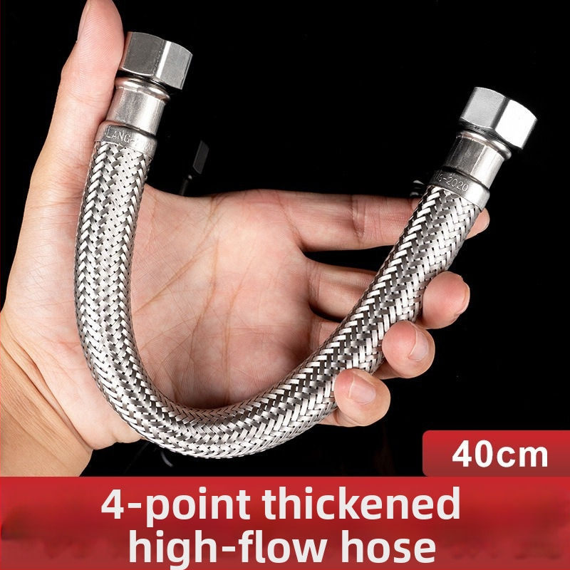 304 nerūdijančio plieno pynimas tualeto įleidimo žarna – didelio srauto, spiralinis jungtis, 0–90°C