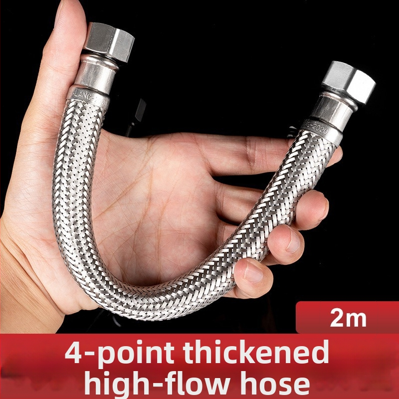 304 nerūdijančio plieno pynimas tualeto įleidimo žarna – didelio srauto, spiralinis jungtis, 0–90°C