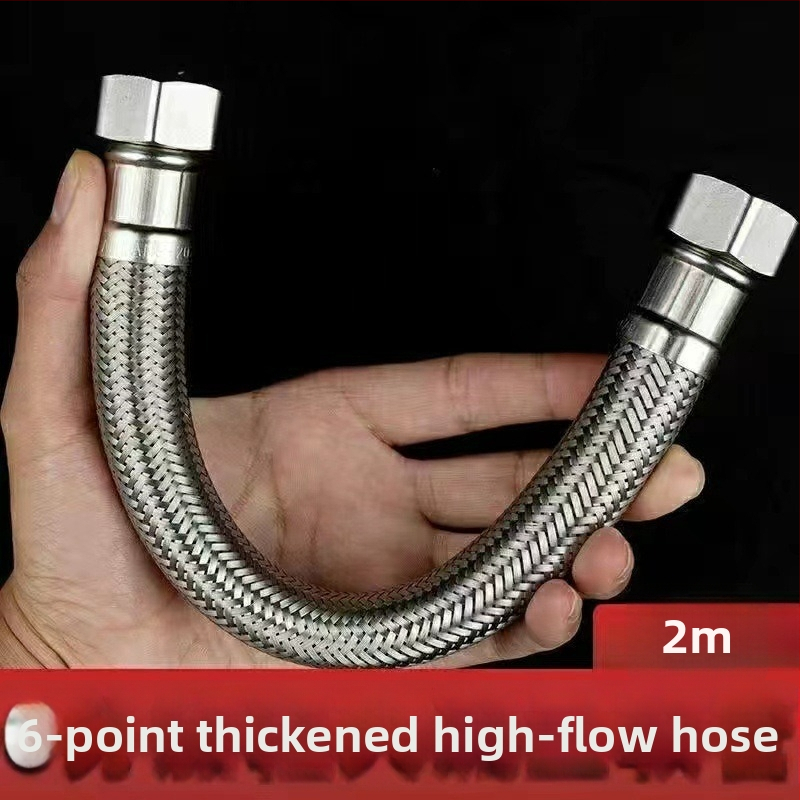 304 nerūdijančio plieno pynimas tualeto įleidimo žarna – didelio srauto, spiralinis jungtis, 0–90°C