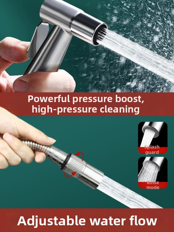 Разширител за чешма, антипръски, универсален, с превключвател (материал: 304 неръждаема стомана + ABS; модел: Sltjcys-zs; CE сертифициран)